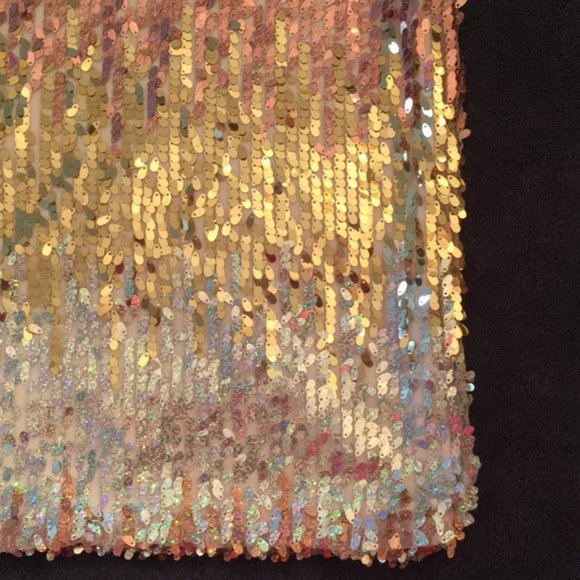 Ombre Sequin Dress Gold/Silver/Bronze - Picture 5 of 9